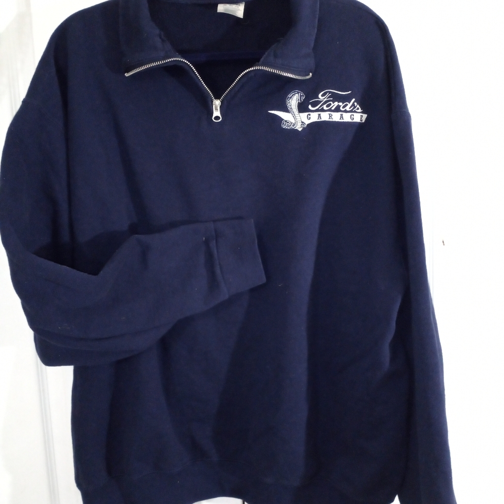 Ford garage long sleeve sweatshirt